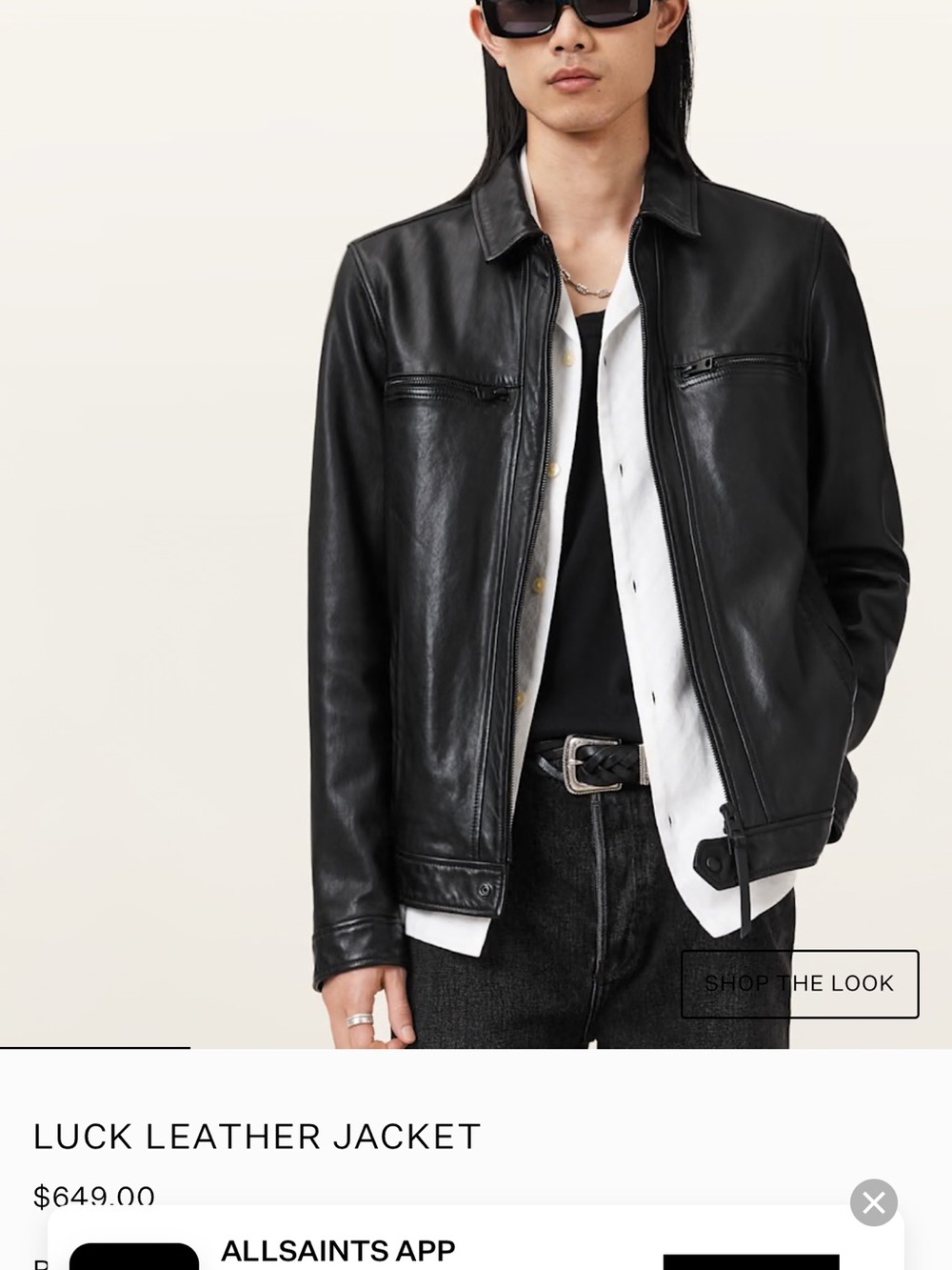 All Saints Leather Jacket (Luck)